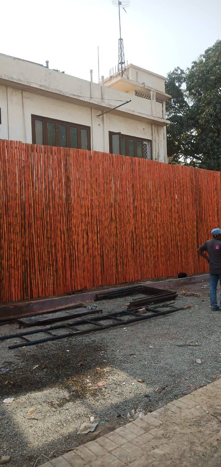bamboo Shade Jaffri Wall Works Best Baans Work Bamboo Pent House 14