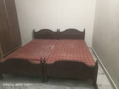 2 Single Bed wooden