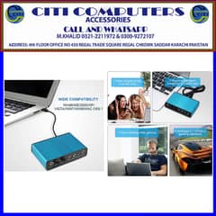 Newest CM6206 Chipset Channel 5.1 External USB Sound Card Audio Card A