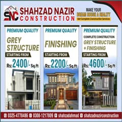 Construction and renovation services of homes and offices in Lahore