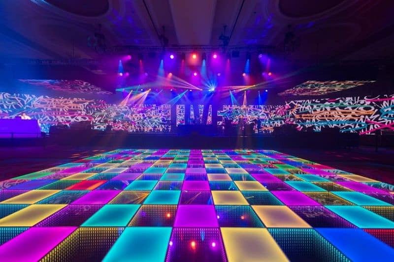 Smd Screen Dj system Truss Lights Projector Led Dance Floor For Rent 6