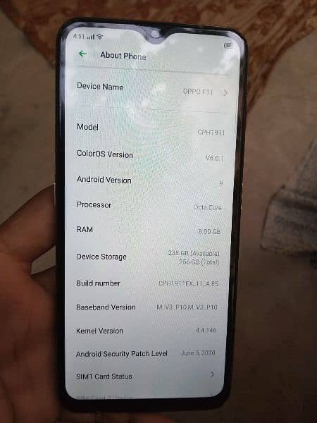 oppo 2020 used 8 gb 256 urgent sell 0