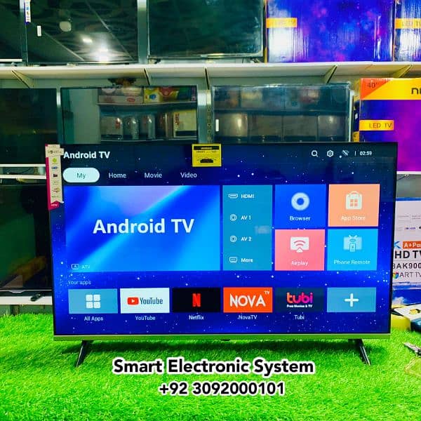 Dhamaka Offer ! 43 inch Andriod Smart Led tv Box Pack Offer 1