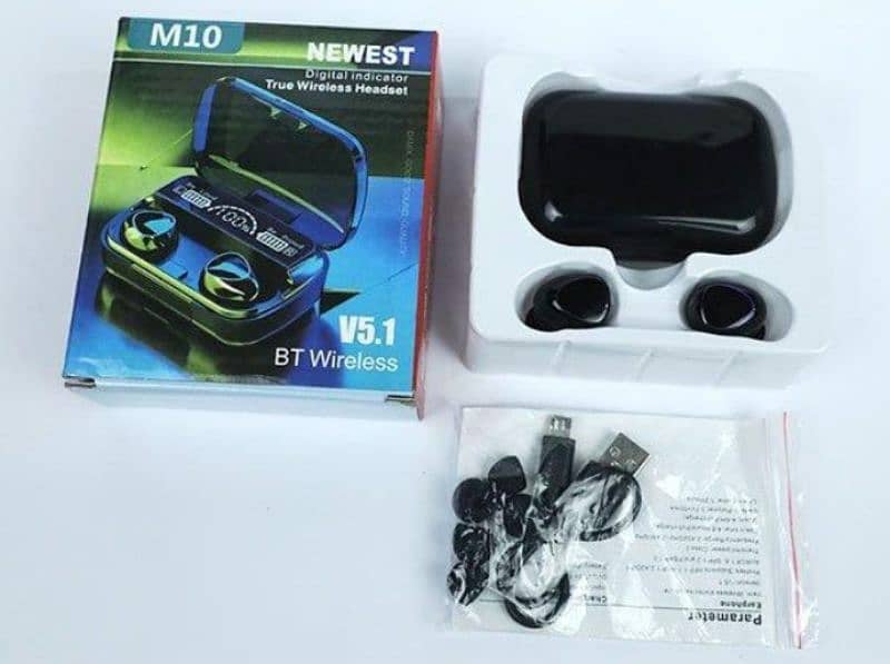 M10 wireless earbuds 1
