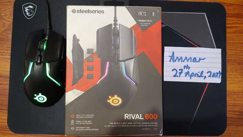 Steelseries Rival 600 . RGB Gaming mouse 3