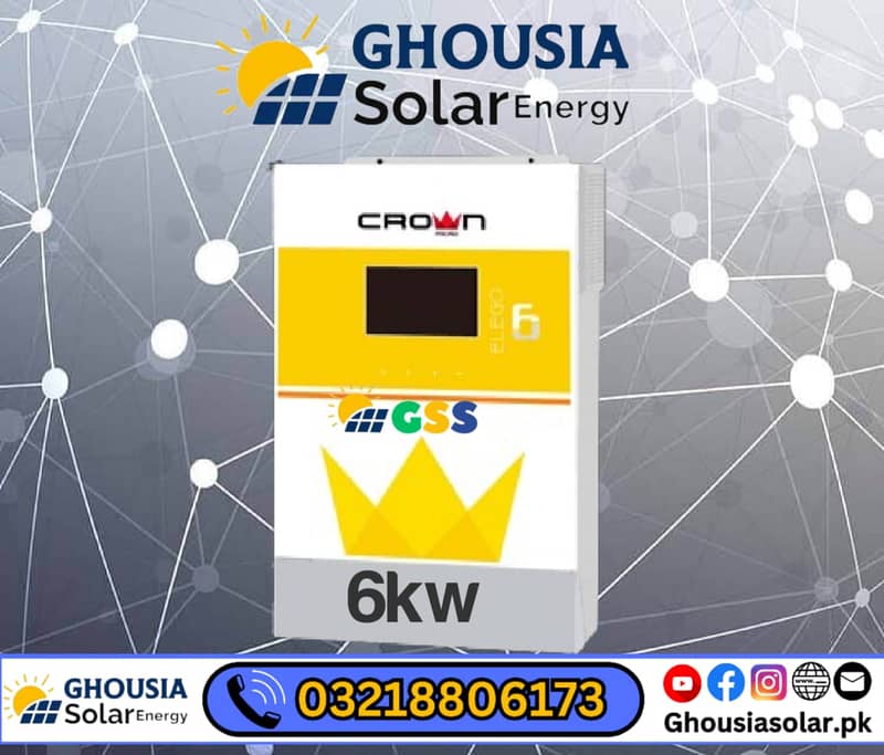 CROWN  6kw elego6 SOLAR INVERTER Pure Sine Wave 1