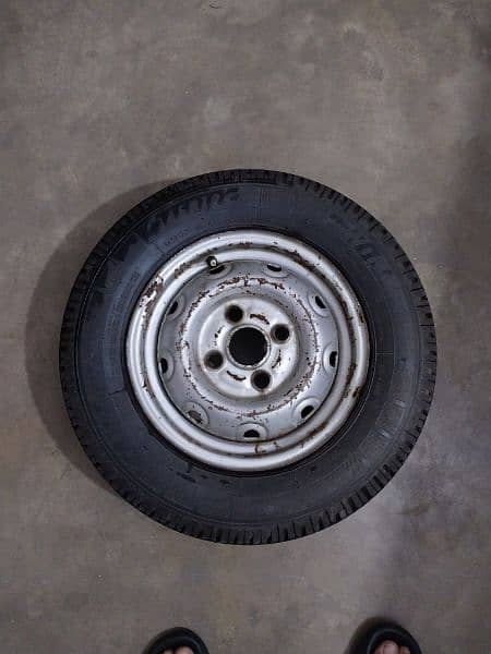 unused Alto tyre with rim - stapny 3