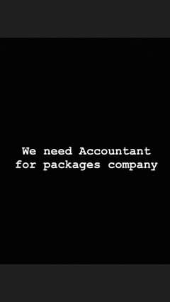 we need accountant