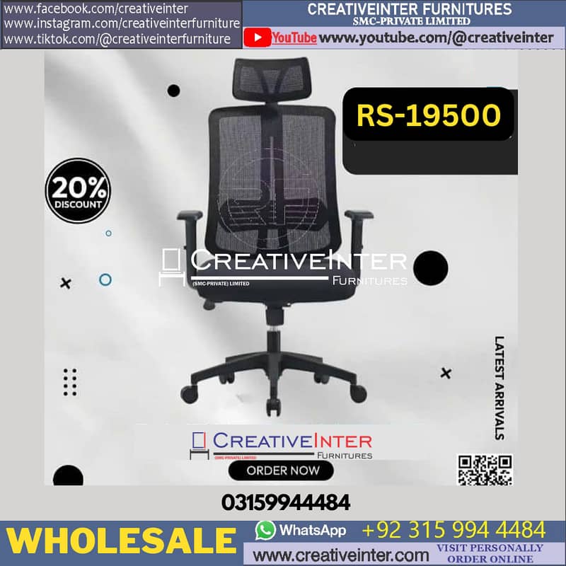 Global Razer Gaming Chair Office Computer table Executive Desk Study 14