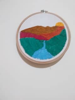 handmade  embroidery painting 0