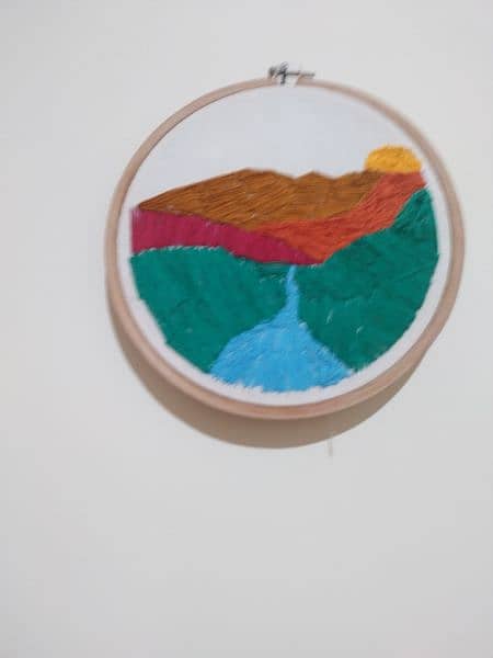handmade  embroidery painting 0