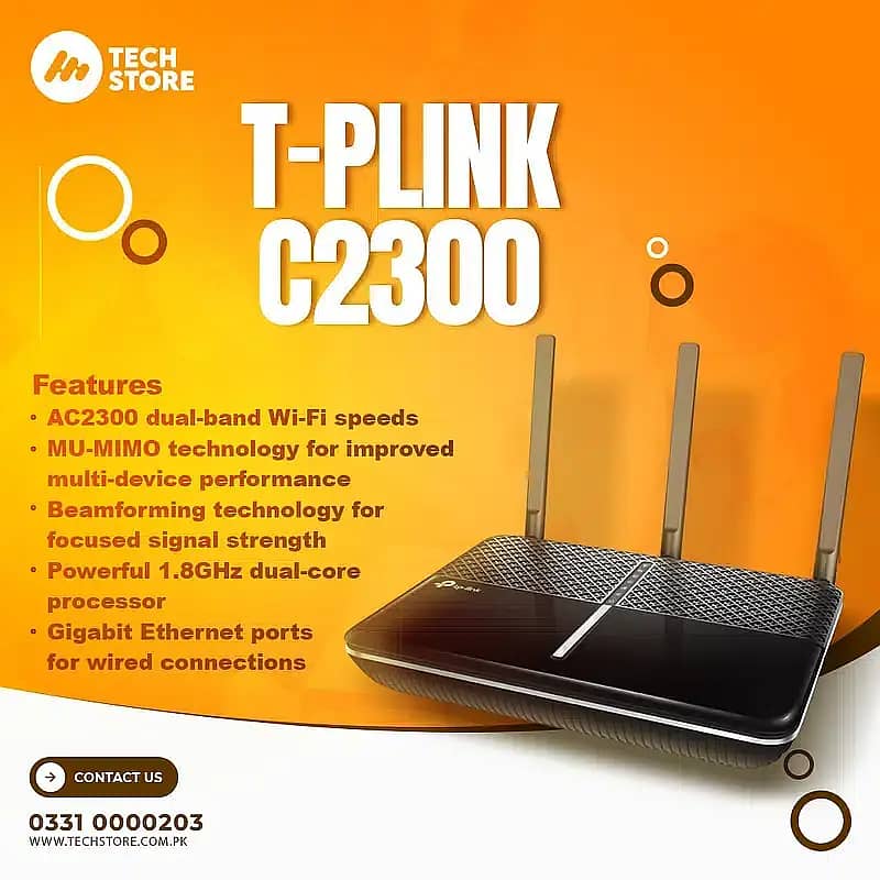 TP-Link Archer C2300 Dual Band Wireless Router AC2300 (Minor Defects) 0