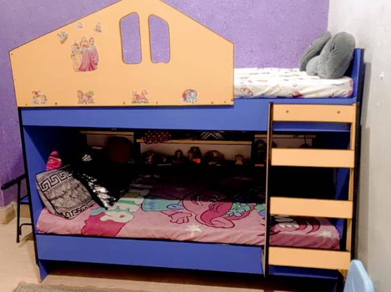 bunk bed with mattress 1