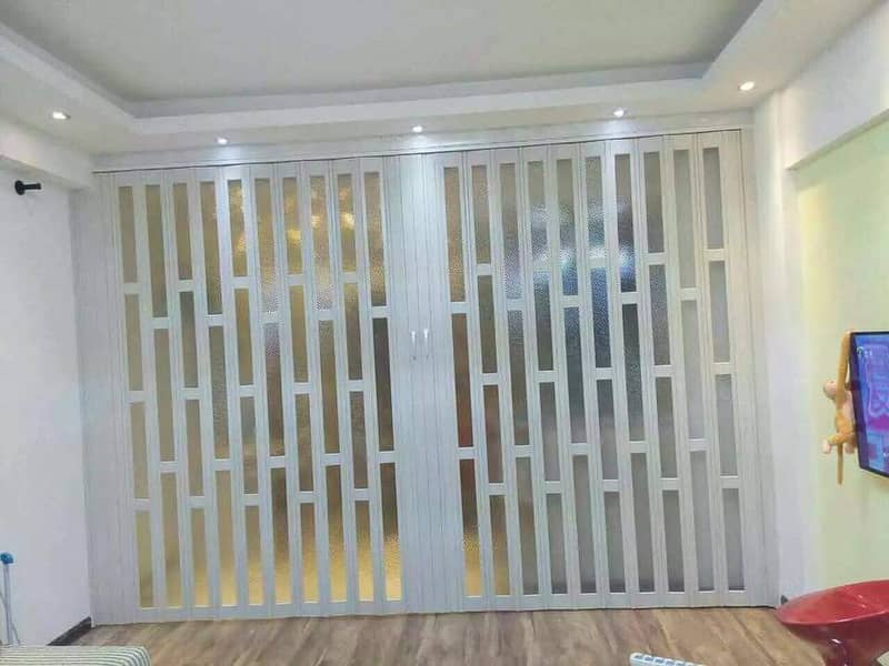 PVC material folding shutter door 8