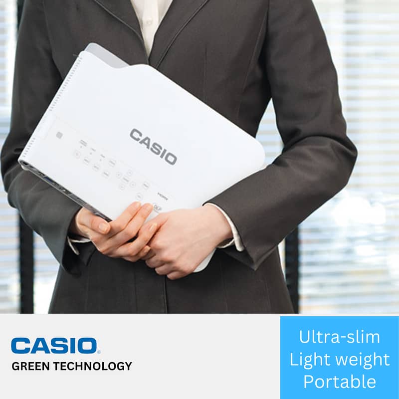 Casio XJ-A142 Ultra Slim, Lightweight Laser Lamp Free Projector 0
