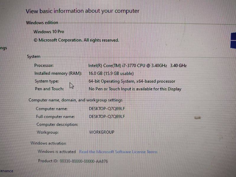 gaming pc for sale brand new condition 7