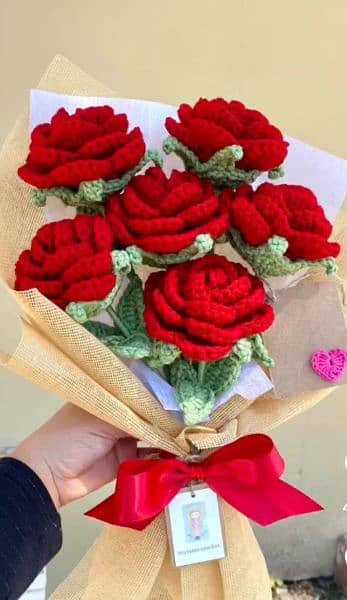 Beautiful handmade  Crochet rose flower 3