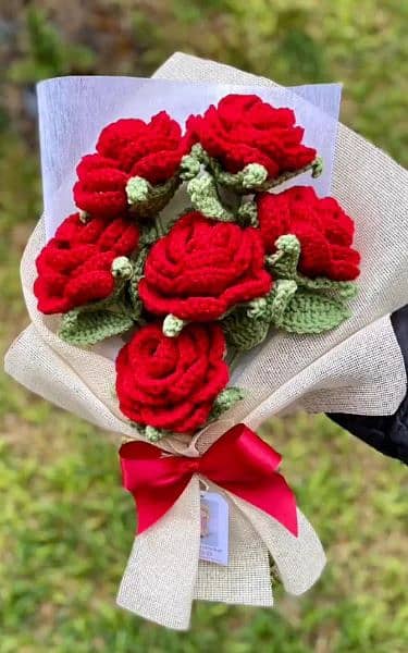Beautiful handmade  Crochet rose flower 4