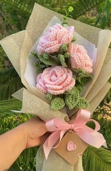 Beautiful handmade  Crochet rose flower 5