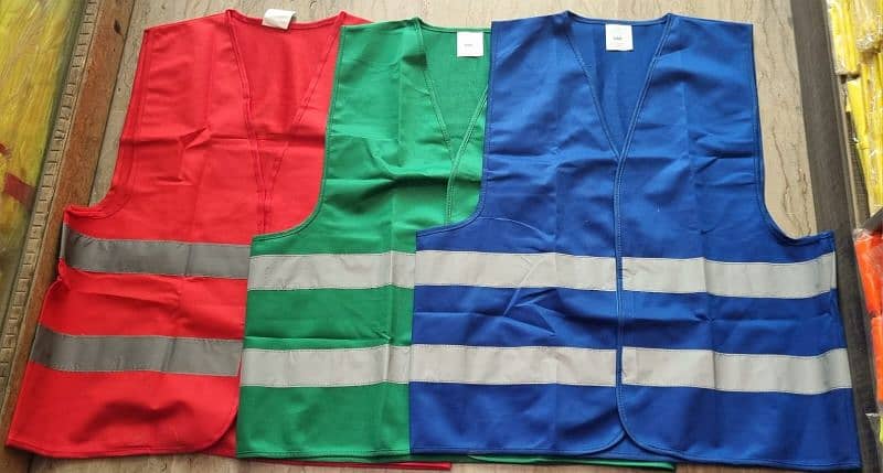 Safety Vest Jackets Reflective Strips Vest 120GMS Custom Printing Logo 12