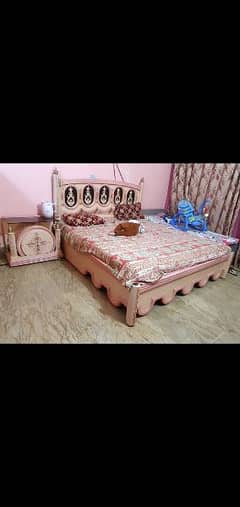 king size bed, 3 door wardrobe, dressing table