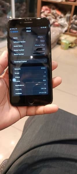 IPhone 7plus 256 Gb PTA approved 10/10 condition 7