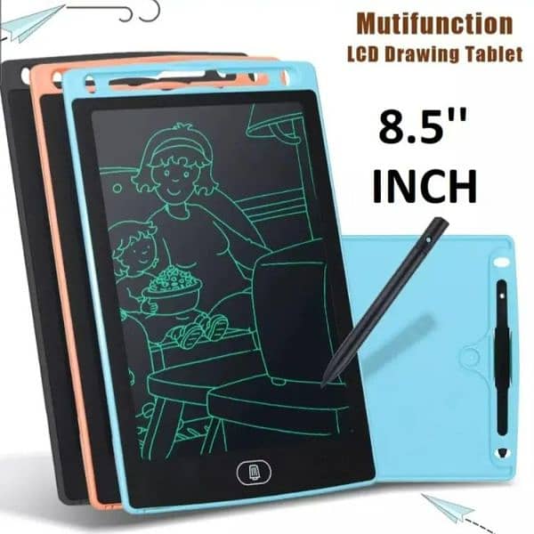 8.5 inches multicolor writing tablet education toys for kids 0