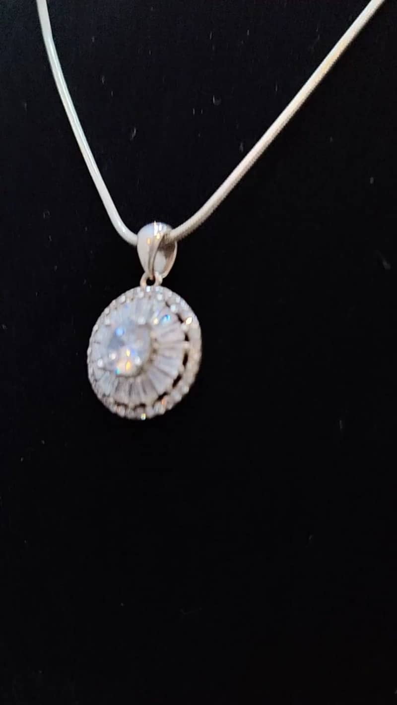 Elegance Original Moissanite Diamond Necklace Pendant | Ringstones. pk 6