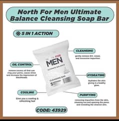 north for men cleansing soap baar
