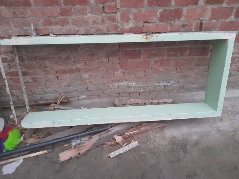 Fiber Door along with iron frame and lock  size 2.2&5 x 5.9&5 2