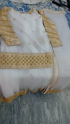 New Nikah White Gharara Dress