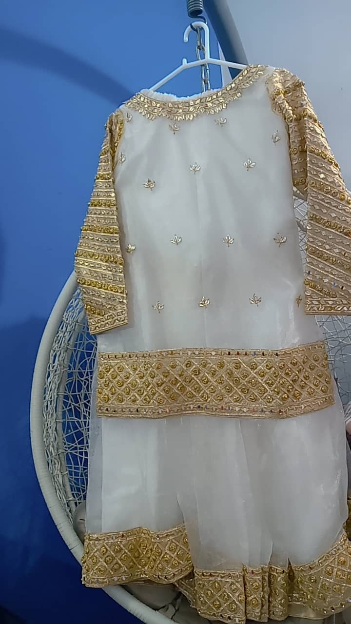New Nikah White Gharara Dress 2