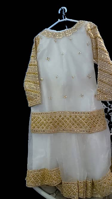 New Nikah White Gharara Dress 3