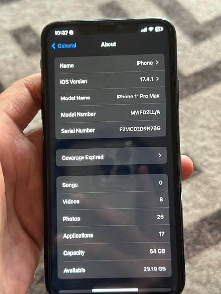 IPHONE 11 PRO MAX NON PTA SIM WORKING FROM 10 MONTHS 3