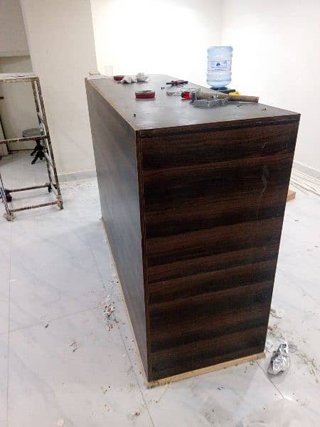 reception counter and shelves 2