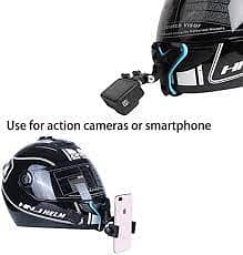 Helmet Chin Mount Holder with Phone Stand and Remote 2