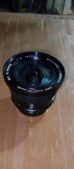 Minolta camera lens