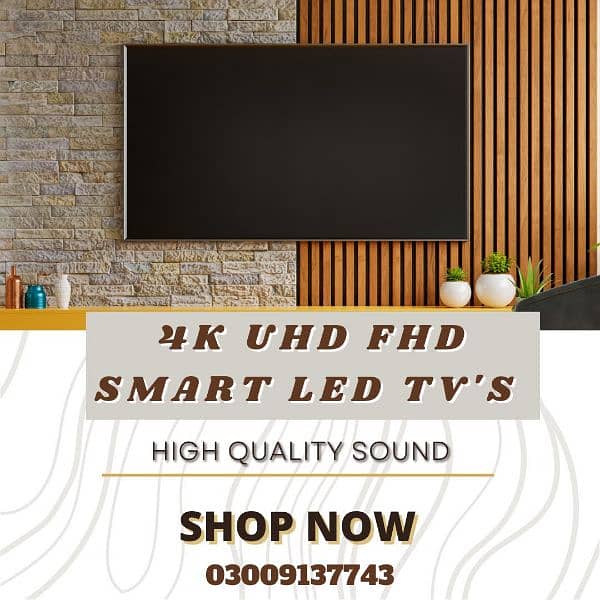 HOME ENTERTAINMENT 4K UHD FHD SMART LED TV's 1
