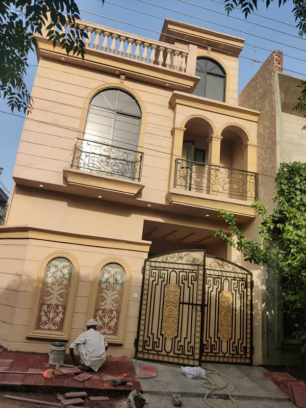 3 Marla 18 sqft brand new corner house is available for sale in hafeez garden housing scheme phase canal road near jallo lahore. 2