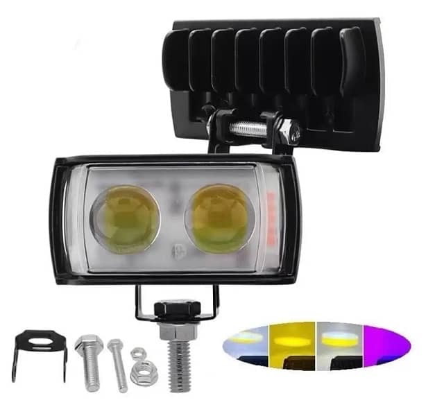 Led fog with light for Bikes and cars. white yellow and flash. 0