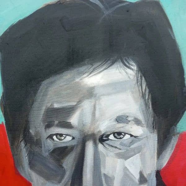 Imran Khan portrait painting 1