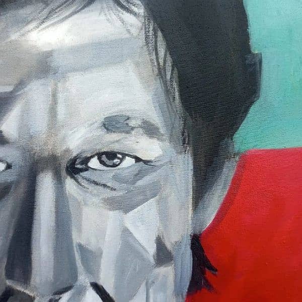 Imran Khan portrait painting 2