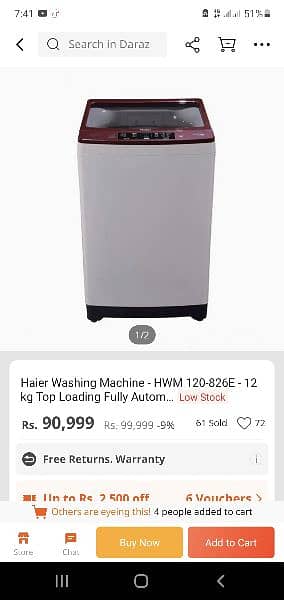 haier fully automatic washing machine 03244510515 4