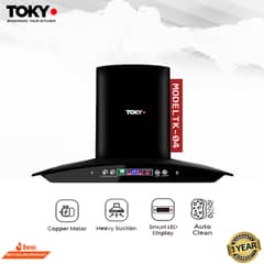Tokyo Black Stainless Steel Kitchen Hood Button with Auto clean