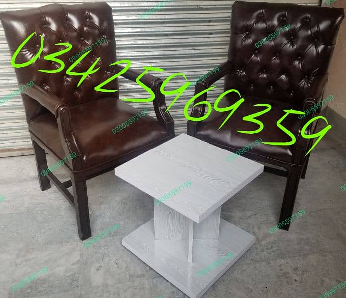 Office visitor chair wood guest lounge fix furniture sofa table study 10
