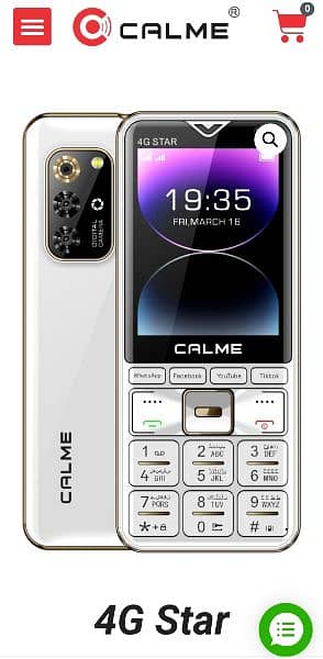 Calme 4G STAR Touch & Type (16GB + 2GB) 4000 mah battery 5
