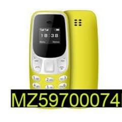 BM 10 Mobile Phone, Yellow
