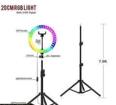 RGB portable Ring light with stand 0