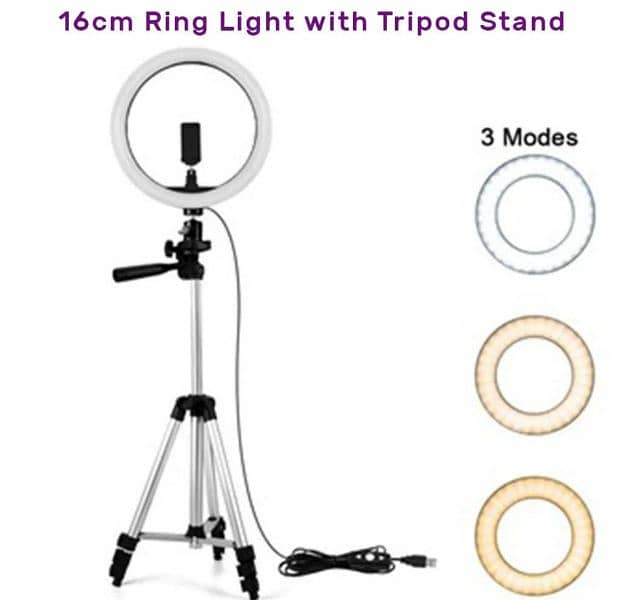 RGB portable Ring light with stand 2