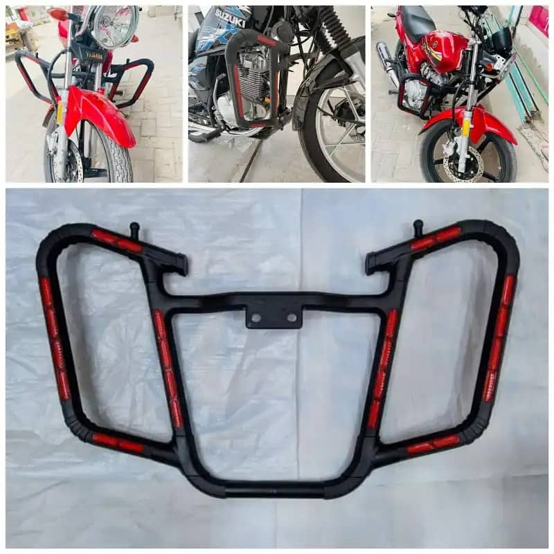 Ride Stays Safe with Our Imported Motorcycle Reflective Crash Guard! 1